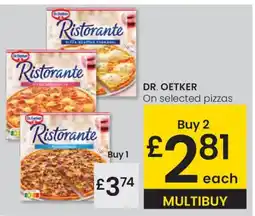 Eroski DR. OETKER On selected pizzas oferta