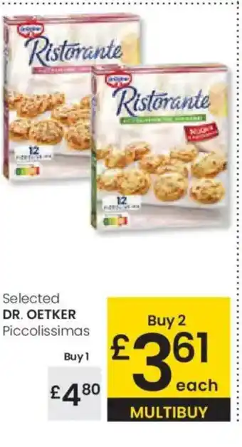 Eroski DR. OETKER Selected Piccolissimas oferta