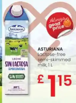 Eroski ASTURIANA Lactose-free semi-skimmed oferta