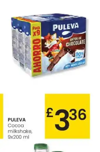 Eroski PULEVA Cocoa milkshake oferta