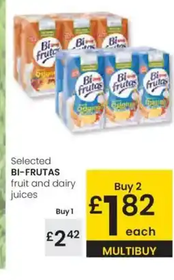 Eroski BI-FRUTAS Selected fruit and dairy juices oferta