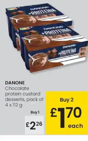 Eroski DANONE Chocolate protein custard oferta