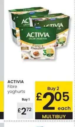 Eroski ACTIVIA Fibre yoghurts oferta