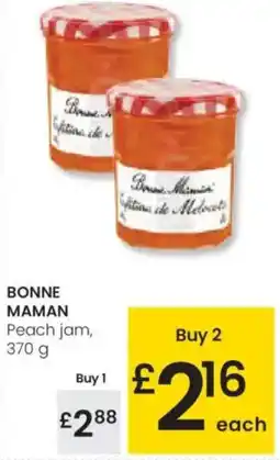 Eroski BONNE MAMAN Peach jam oferta