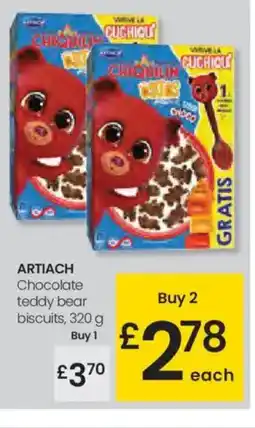 Eroski ARTIACH Chocolate teddy bear biscuits oferta