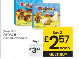 Eroski ARTIACH Selected dinosaur biscuits oferta