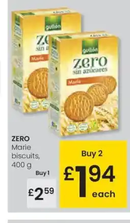 Eroski ZERO Marie biscuits oferta