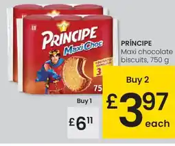 Eroski PRÍNCIPE Maxi chocolate biscuits oferta