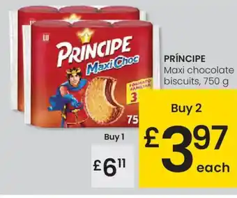 Eroski PRÍNCIPE Maxi chocolate biscuits oferta