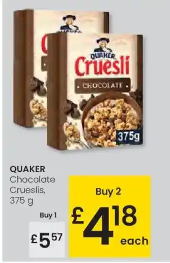 Eroski QUAKER Chocolate Crueslis oferta