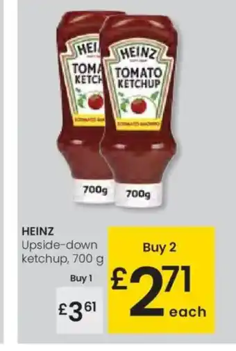 Eroski HEINZ Upside-down ketchup oferta