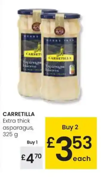 Eroski CARRETILLA Extra thick asparagus oferta