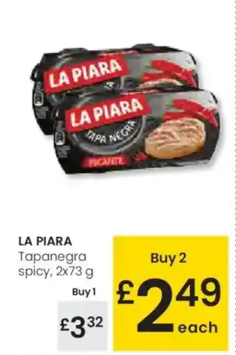 Eroski LA PIARA Tapanegra spicy oferta