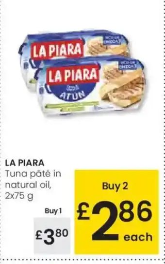 Eroski LA PIARA Tuna pâté in natural oil oferta