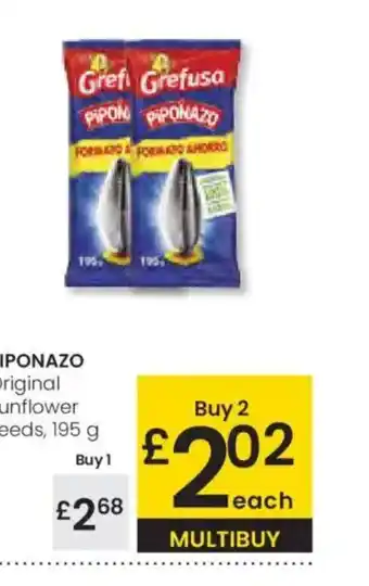 Eroski PIPONAZO Original sunflower seeds oferta