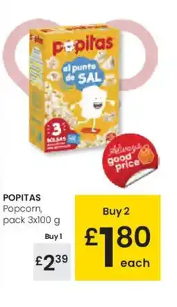 Eroski POPITAS Popcorn oferta