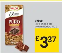 Eroski VALOR Pure chocolate with almonds oferta