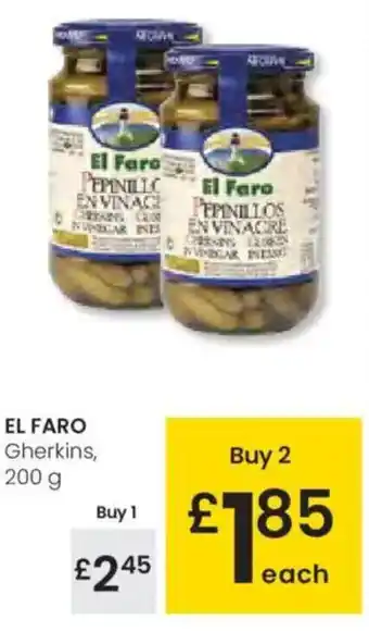 Eroski EL FARO Gherkins oferta