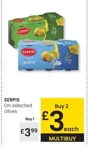 Eroski SERPIS On selected olives oferta