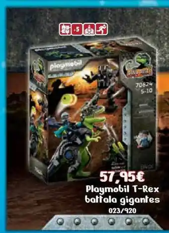Jugueterías Nikki Playmobil T-rex Battala Gigantes oferta