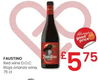 Eroski FAUSTINO Red wine D.O.C oferta