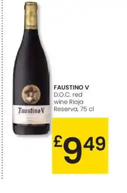 Eroski FAUSTINO V D.O.C. red wine Rioja oferta