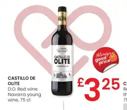 Eroski CASTILLO DE OLITE D.O. Red wine Navarra young wine oferta