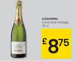 Eroski CODORNIU Cava brut vintage oferta