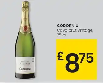 Eroski CODORNIU Cava brut vintage oferta