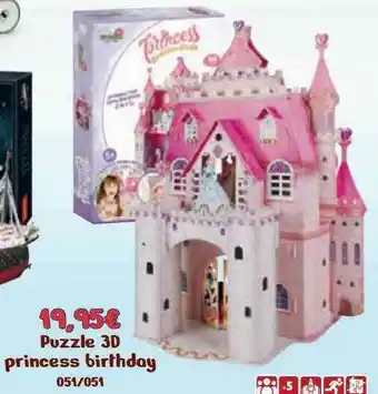 Jugueterías Nikki Puzzle 3d Princess Birthday oferta