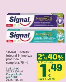 HiperDino SIGNAL Dentrific Integral 8 limpieza profunda o completa oferta