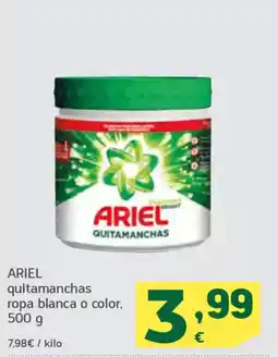 HiperDino ARIEL quitamanchas ropa blanca o color oferta