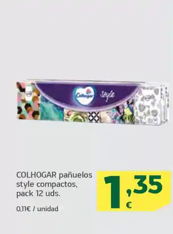 HiperDino COLHOGAR pañuelos style compactos, oferta