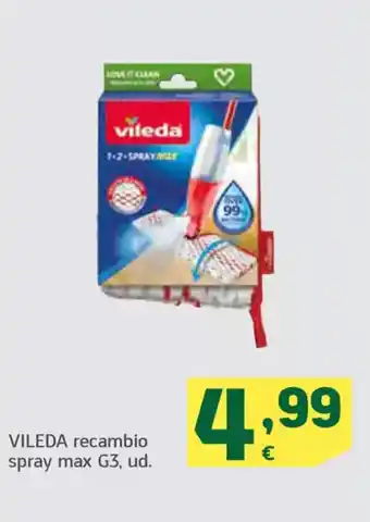 HiperDino VILEDA recambio spray max G3 oferta