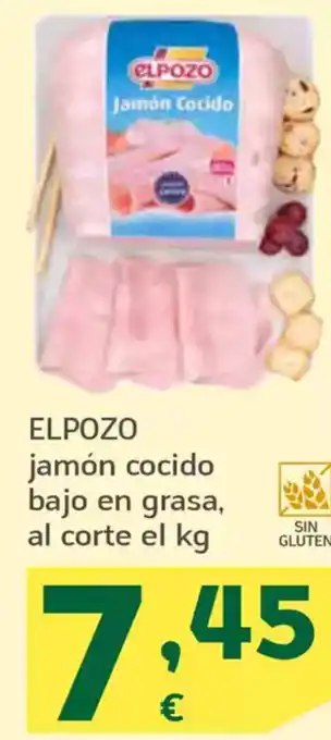 HiperDino ELPOZO jamón cocido bajo en grasa oferta