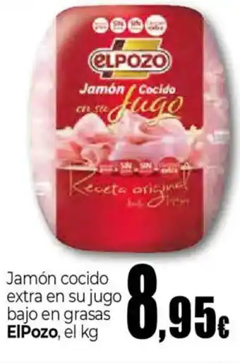 Unide Supermercados ELPOZO Jamón cocido extra en su jugo bajo en grasas oferta