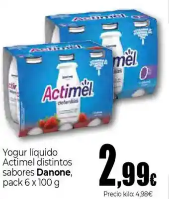 Unide Supermercados DANONE Yogur líquido Actimel distintos sabores oferta