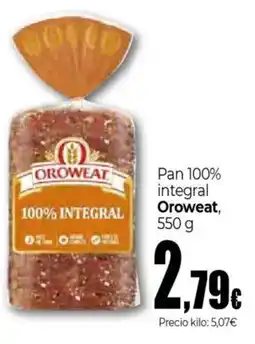 Unide Supermercados OROWEAT Pan 100% integral oferta