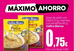 Unide Supermercados GALLINA BLANCA Sopa de pollo con fideos o ternera con estrellitas oferta