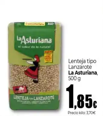 Unide Supermercados LA ASTURIANA Lenteja tipo Lanzarote oferta