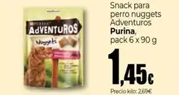 Unide Supermercados PURINA Snack para perro nuggets Adventuros oferta