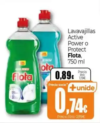 Unide Supermercados FLORAL Lavavajillas Active Power o Protect oferta