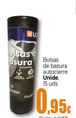 Unide Supermercados UNIDE Bolsas de basura autocierre oferta