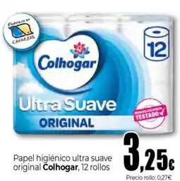 Unide Supermercados COLHOGAR Papel higiénico ultra suave original oferta