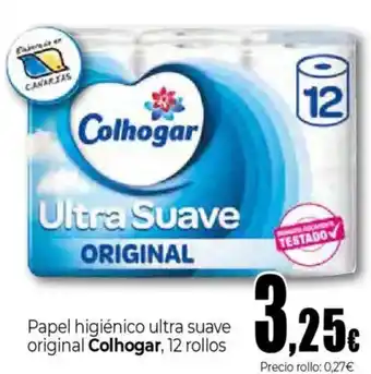 Unide Supermercados COLHOGAR Papel higiénico ultra suave original oferta