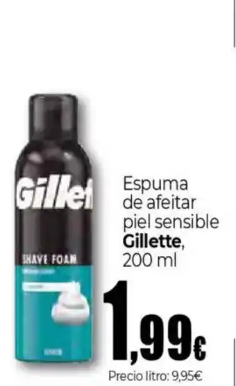 Unide Supermercados GILLET Espuma de afeitar piel sensible oferta