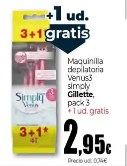 Unide Supermercados GILLETE Maquinilla depilatoria Venus3 oferta