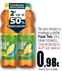 Unide Supermercados FUZE TEA Té con limón o mango y piña oferta