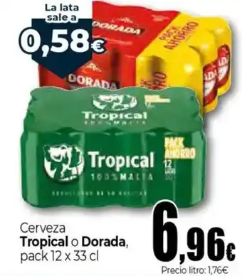 Unide Supermercados TROPICAL O DORADA Cerveza oferta