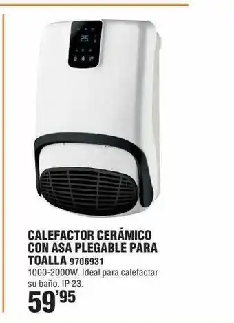 Optimus Calefactor Cerámico Con Asa Plegable Para Toalla 9706931 oferta